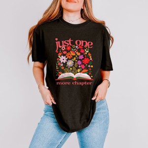 Simply Sage Market Just One More Chapter Blooming Garment Dyed Tee - 1 of 4