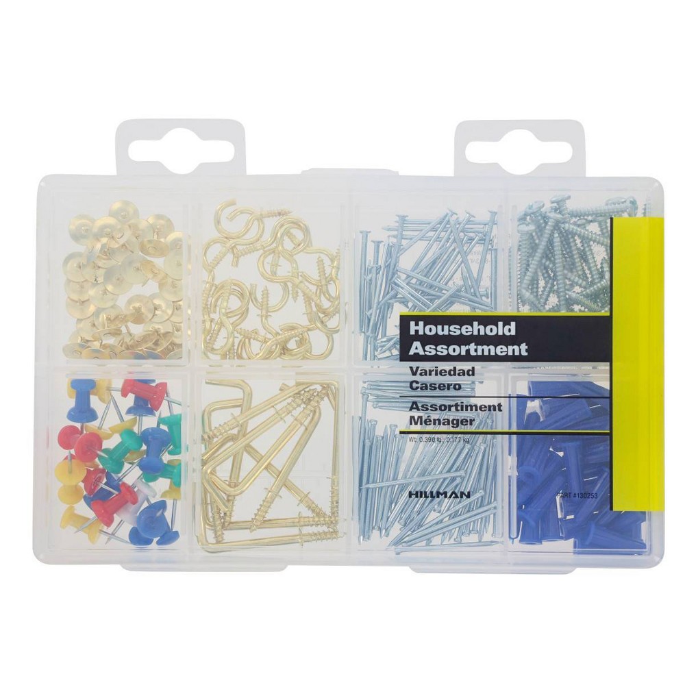 Hillman Small Kitchen Drawer Kit: 240-Piece Hardware Set with Tacks, Screws, Anchors & Nails