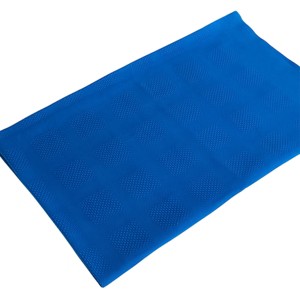 Slickblue Dark Blue Jacquard Weave Throw Blanket, Soft Cotton, Cozy Waffle-Weave Design, Perfect for Home or Travel - 1 of 3