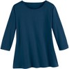 Collections Etc 3/4 Sleeve Top - 2 of 4