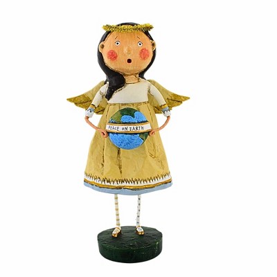 Lori Mitchell 8.0 Inch Angel Of Peace World Globe Christmas Figurines