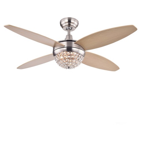 Warehouse Of Tiffany 27 X 14 X 15 Inch Lt Tan Lighted Ceiling Fans