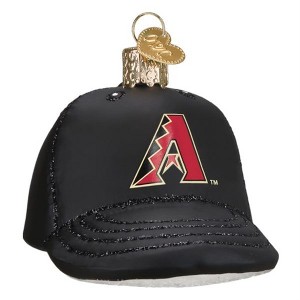 Old World Christmas Blown Glass Ornament for Christmas Tree, Arizona Diamondbacks Baseball Cap (with OWC Gift Box) - 1 of 3