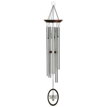 Woodstock Wind Chimes Signature Collection, Wind Fantasy Chime, 24'' Silver Wind Chime