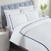 Cotton Cross-Stitch Embroidered 3 Piece Duvet Cover Set by Blue Nile Mills - 2 of 4