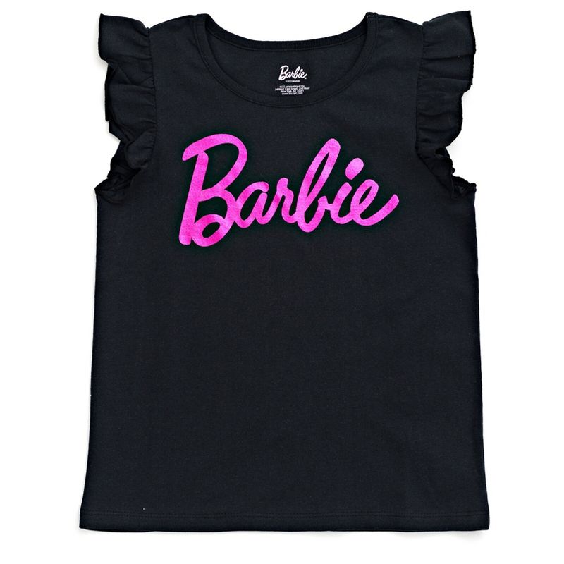 Barbie Girls 3 Pack T-Shirts Little Kid to Big Kid, 5 of 8