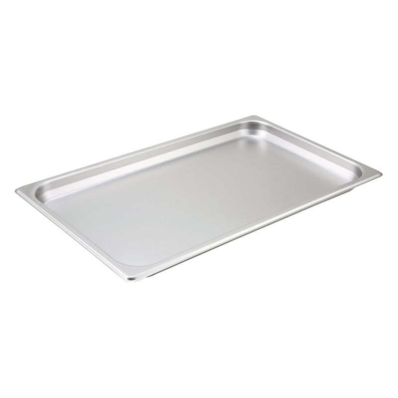 Winco Straight-Sided Steam Pan, 25 Gauge Stainless Steel, Depth 1.25", 1 of 2