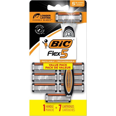 BiC Flex Refillable Razors - 1 Handle + 7 Razors
