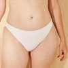 Women's Extra Cheeky High Leg Bikini Bottom - Shade & Shore™ Cream - 4 of 4