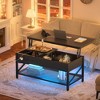 Besiost Coffee Table Lift Top with LED Light and Power Outlet - 2 of 4