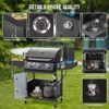 ROVSUN 3/4 Burner Propane Gas Grill with Side Burner, BBQ Grills with Enameled Cast Iron Grates & Cabinet for Outdoor Garden Patio Backyard Barbecue - 4 of 4