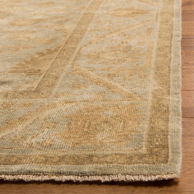 Elysian Light Blue Hand-Knotted Wool 9' x 12' Area Rug