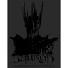 Men's Lord of the Rings Fellowship of the Ring Sauron Black and White T-Shirt - 2 of 4