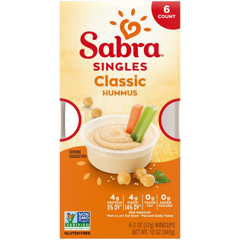 Sabra Classic Hummus Singles - 12oz/6ct, 1 of 10
