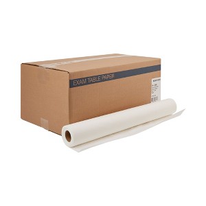 McKesson Table Paper White Crepe 21'' W x 125' L  12 Rolls - 1 of 4