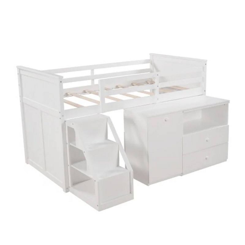 79&#34;Loft Bed Wyatt Loft and Bunk Bed White - Acme Furniture, 4 of 5