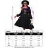 Plus Size Women's Long Knit Dress with Lantern Sleeves, Soft Casual Crewneck Tunic Sweater Dress for Tall Ladies - 4 of 4
