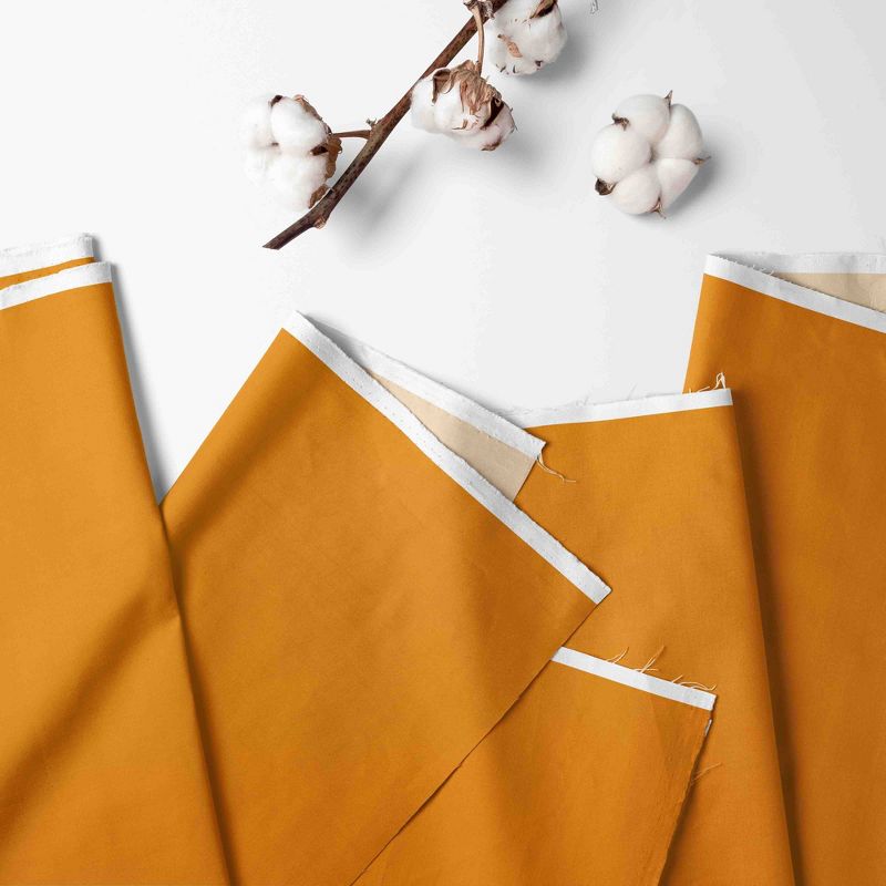 Bacati - 3 Layer Ruffled Crib/Toddler Bed Skirt - White/Orange/Gray, 2 of 7