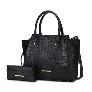 MKF Collection Viridiana Women’s Luxe Croc-Embossed Versatile Tote Bag by Mia K - 1 of 4