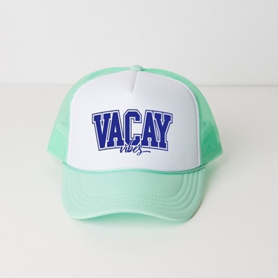 Simply Sage Market Varsity Vacay Vibes Adult Foam Trucker Hat