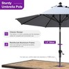 PURPLE LEAF Patio Umbrella Outdoor Table Umbrella Aluminum Frame Market Umbrella Sun Umbrella with 8 Sturdy Ribs - 3 of 4