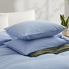 Angel Sar 100% Washed Cotton Duvet Cover Set, Twin Size Fade-Resistant Bedding with Pillow Sham, Natural - 4 of 4