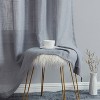 HLC.ME Abbey Faux Linen Textured Semi Sheer Privacy Light Filtering Window Grommet Thick Curtain Panels, Set of 2 - 4 of 4