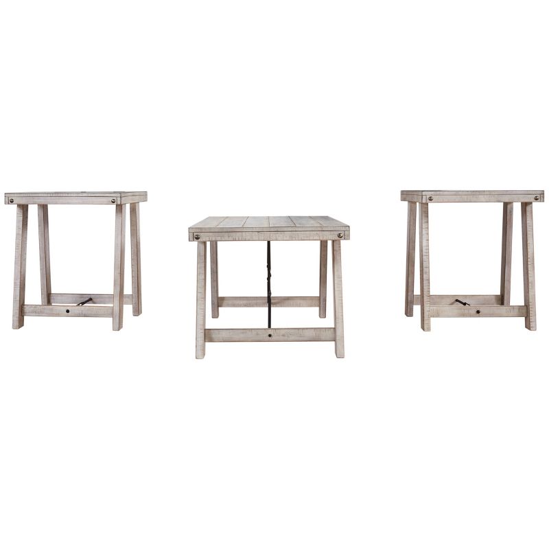 3pc Carynhurst Coffee and End Table Set White - Signature Design by Ashley, 4 of 8