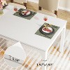 Okak Farmhouse Wood Large Collaborative Desk Rectangle Dining Table,Long Modern Kitchen Dinner Table for Dining Room,Breakfast Nook - 4 of 4