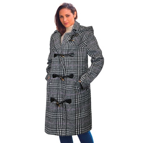 Jessica London Women's Plus Size Full Length Wool Blend Coat