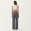 Anna-Kaci Active Women's High Waist Pleated Wide Leg Sweatpants with Smooth Stretch Fabric and Relaxed Silhouette - 3 of 4