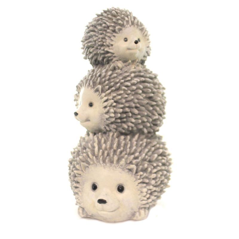 Home & Garden 10.5" Stack Hedgehog Statue Spiny Woodland Animal Roman, Inc  -  Outdoor Sculptures And Statues, 1 of 4