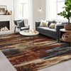 Large Abstract Machine Washable Rug with Rubber Backing for Living Room Modern Non-Slip Area Rug Easy-Cleaning Floor Carpet for Bedroom Dining Room - 3 of 4