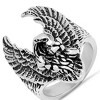 Steeltime Men's stainless steel eagle ring. Size Options: 9-12 - 2 of 4