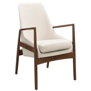 26.25"Accent Chair, Mid-Century Modern Armchair with with Solid Wood Frame - 1 of 4