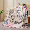 Joyfy Soft Flannel Throw Blanket Presents for Mom Birthday Mother's Day Christmas 50" x 60" - to My Mom Blanket Gift from Daughter Son - 2 of 4