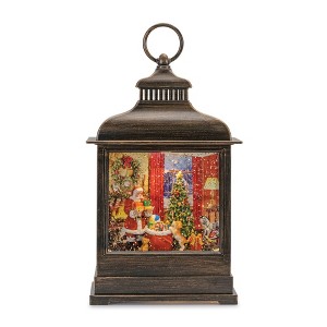 Christmas LED Snow Globe with Santa and Tree – 11"H Tabletop Holiday Decoration By Melrose - 1 of 3