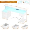 Besiost 59-In Computer Desk with Charging Station for Home Office - 3 of 4