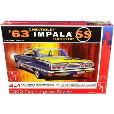 Jigsaw Puzzle 1963 Chevrolet Impala SS Hardtop MODEL BOX PUZZLE (1000 piece) by AMT