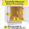 Lynk Professional 11"x21" Pull Out Pot and Pan Organizer Rack for Cabinet Chrome: Chrome-Plated Steel, Ball Bearing Glides - 2 of 4