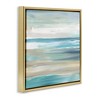 Stupell Industries Abstract Beach Sand Ocean Waves Floating Frame Canvas Art - 2 of 4