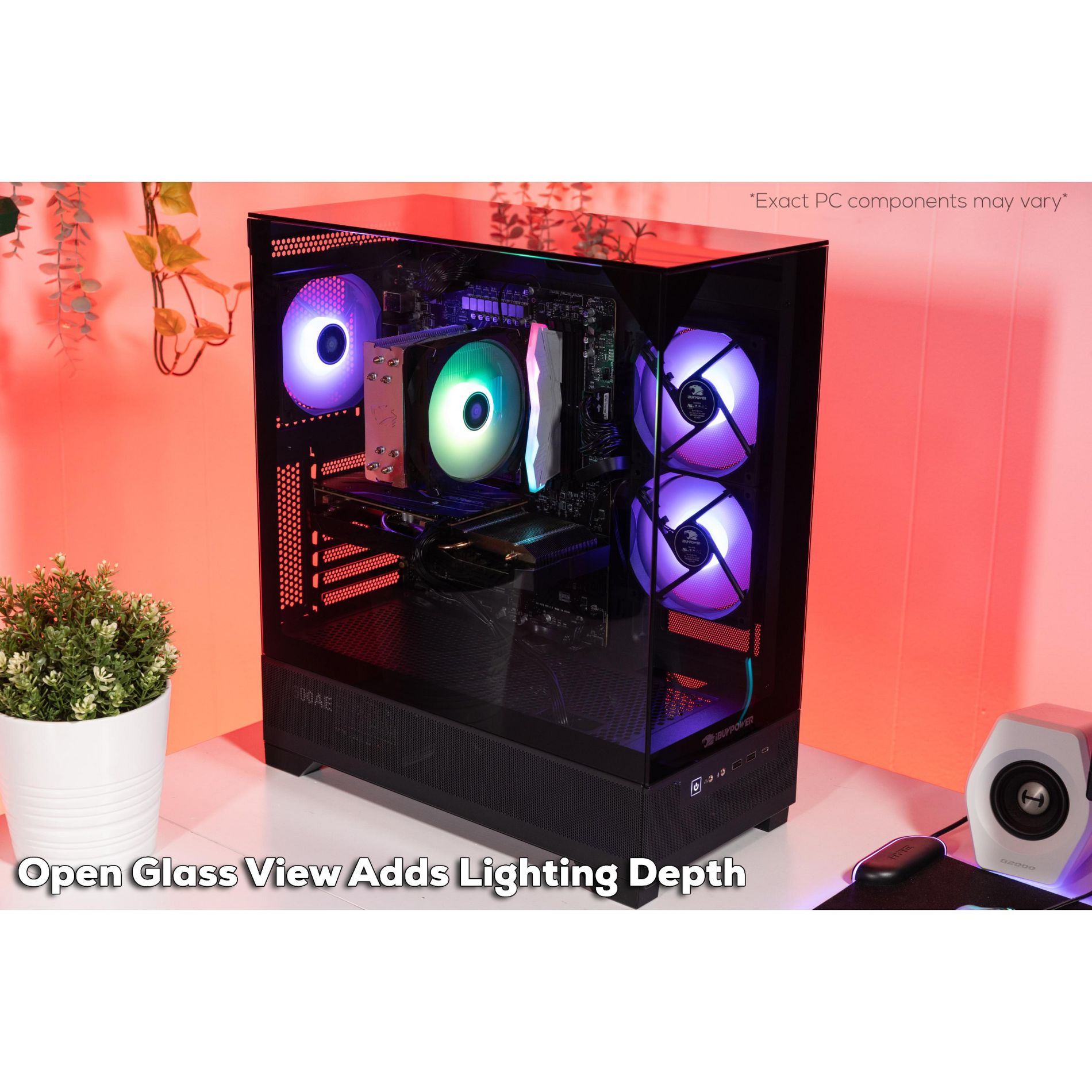 iBUYPOWER Element SE Gaming PC Desktop - AMD Ryzen 5 8400F, NVIDIA GeForce RTX 5060 8GB, 16GB DDR5 RGB RAM, 1TB NVMe SSD