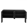 MDF Console Table with Painted Finish, 4 Doors, Adjustable Shelves and Pine Frame, Stylish Entryway Cabinet - 4 of 4