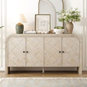 Modern Storage Cabinet With  Doors, Kitchen Furniture,Sideboard Cabinets for Dining Room or Living Room-Maison Boucle - 1 of 4