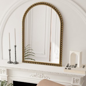KTMBDW 23"x35" Arched Bathroom Mirror, Wall Mirror for Bathroom, Iron Frame Vanity Mirror, Vintage Decorative Mirrors for Living Room, Bedroom - 1 of 4