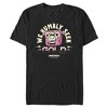 Men's A Minecraft Movie Pink Sheep We Seek Gold  T-Shirt - Black - 4X Large - 2 of 4