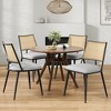 Infurnic Accent Chairs, Modern Upholstered Chairs Set with Sturdy Legs, for Kitchen and Dining Room, 2PCS, Gray, 21.3"*19.3"*31.1" - 3 of 4