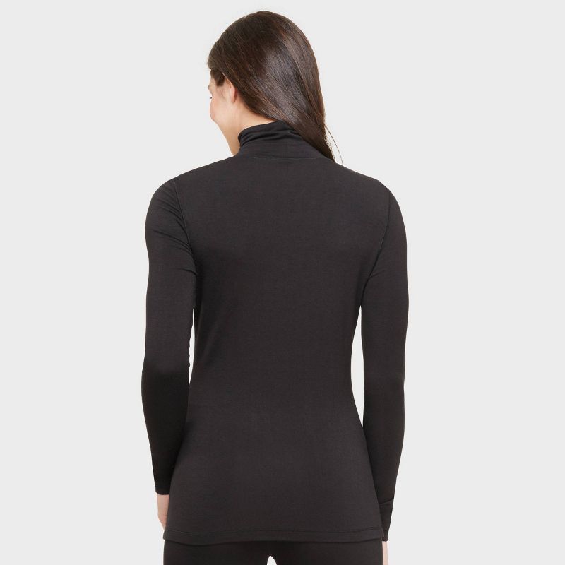 Warm Essentials by Cuddl Duds Women's Smooth Stretch Thermal Turtleneck Top, 2 of 5