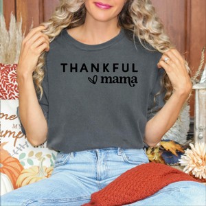Simply Sage Market Thankful Mama Bold Heart Garment Dyed Tee - 1 of 4