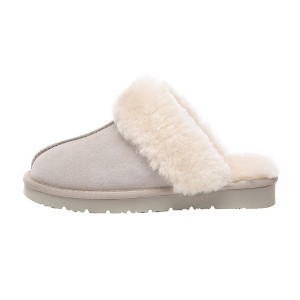 Women Sheepskin Slippers - Raven - 1 of 4